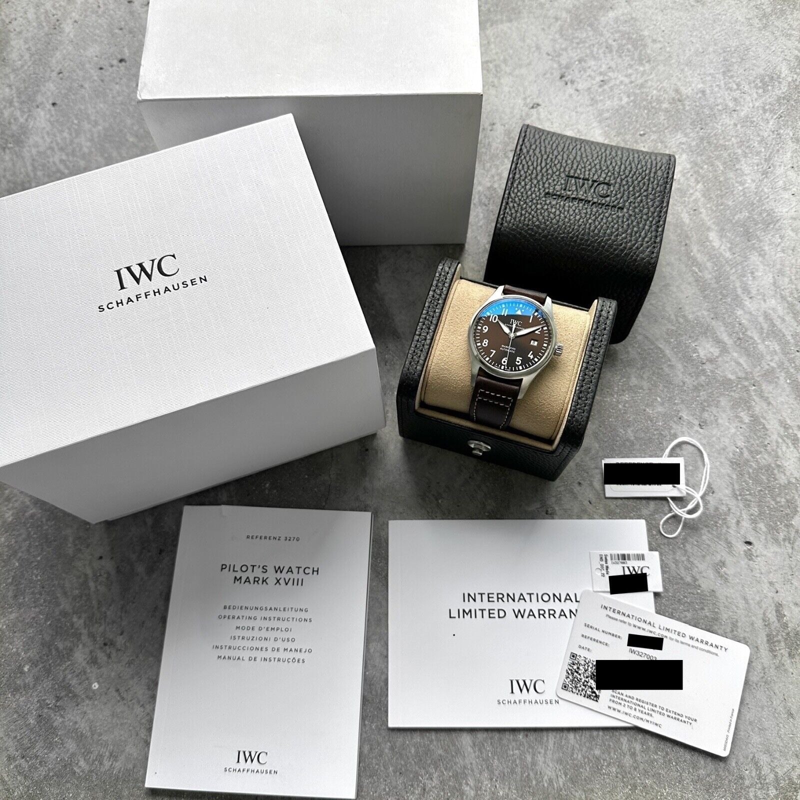 2021 IWC Pilot Mark XVIII Brown Dial IW327003 - Box and Papers
