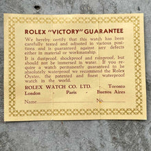 Load image into Gallery viewer, 1930s Rolex Victory Box Red Leather Clamshell - Blank Warranty Guarantee Papers

