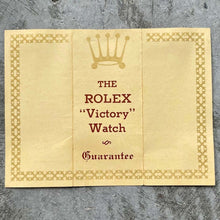Load image into Gallery viewer, 1930s Rolex Victory Box Red Leather Clamshell - Blank Warranty Guarantee Papers

