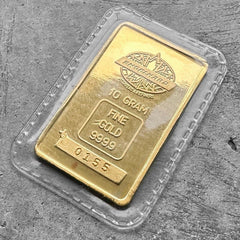 Vintage Engelhard Maple Leaf 10 gram Gold Bar .9999 - Seale (Copy)