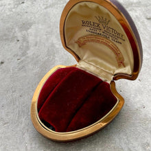 Load image into Gallery viewer, 1930s Rolex Victory Box Red Leather Clamshell - Blank Warranty Guarantee Papers
