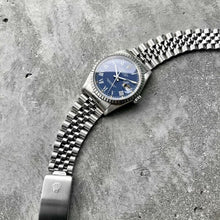Load image into Gallery viewer, 1984 Rolex Oyster Perpetual Date 36mm Stainless 16030 - Blue Buckley Dial
