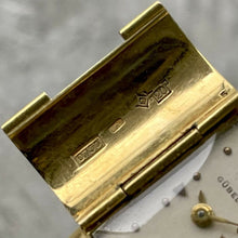 Load image into Gallery viewer, 1950s Gubelin 18K Yellow Gold Ladies wristwatch bangle - Incredible Enamelling

