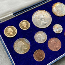 Load image into Gallery viewer, 1957 South Africa with Gold Coin - Complete Proof Set! Mintage 560 Sets! Toning
