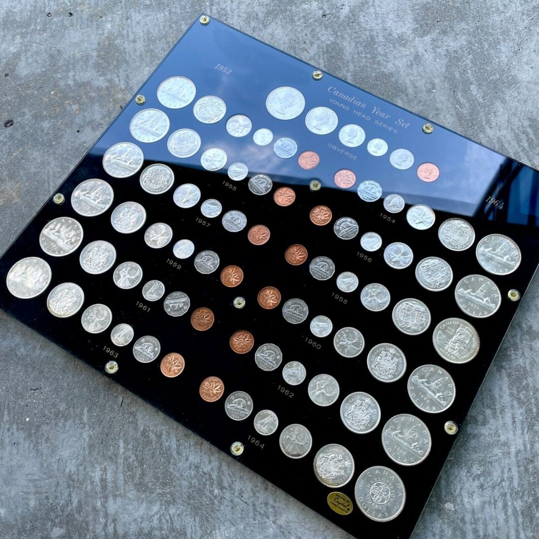 13 x Canada Year Silver Sets Unc + Proof Like 1953 - 1964