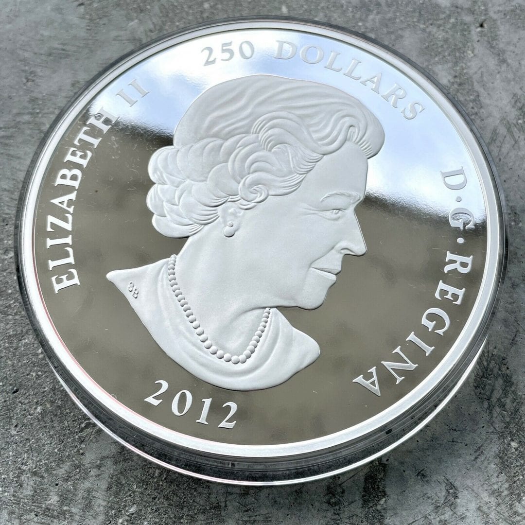 2012 Canada Kilo .9999 Fine Silver Coin $250 - Year of the Dragon