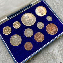 Load image into Gallery viewer, 1957 South Africa with Gold Coin - Complete Proof Set! Mintage 560 Sets! Toning

