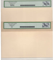 1929 $5 Eastern Bank of Canada Face + Back Proof - Legacy 66 / 64 PPQ