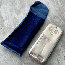 Load image into Gallery viewer, Johnson Matthey 1/2 Kilo .999 Silver Poured Bar 500 Gram with Pouch
