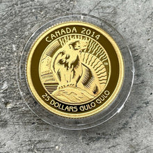 Load image into Gallery viewer, 2014 Canada $25 .9999 Gold Coin 1/4 oz - Wolverine
