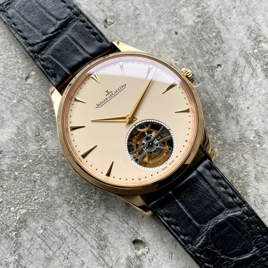 40mm Jaeger LeCoultre Master Ultra Thin Tourbillon Rose Gold Q1322410 - Full Set