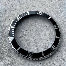 Load image into Gallery viewer, 1990s Original Rolex 16610 Submariner black complete Bezel Insert assembly
