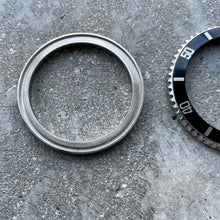 Load image into Gallery viewer, 1990s Original Rolex 16610 Submariner black complete Bezel Insert assembly
