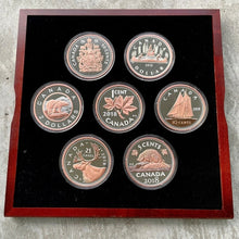 Load image into Gallery viewer, 2018 Canada .9999 Silver 5oz x 7 Coin Big Coin Set
