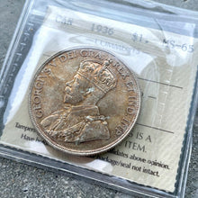 Load image into Gallery viewer, 1936 Canada 1 Dollar Silver Coin One Dollar - ICCS Gem 65 - With Toning
