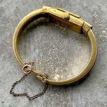 Load image into Gallery viewer, 1950s Gubelin 18K Yellow Gold Ladies wristwatch bangle - Incredible Enamelling
