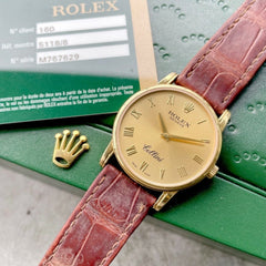 2010 Rolex Cellini Classic 18k Yellow Gold 5116 - 5116/8 - Box + Papers