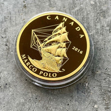 Load image into Gallery viewer, 2016 Canada $200 .9999 Gold Coin - Tall Ships Legacy Marco Polo

