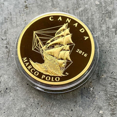 2016 Canada $200 .9999 Gold Coin - Tall Ships Legacy Marco Polo