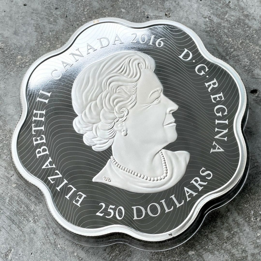2016 Canada Kilo .9999 Fine Silver Coin $250 - Monkey Scalloped -Low Serial 003!