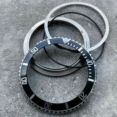 1990s Original Rolex 16610 Submariner black complete Bezel Insert assembly