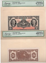 Load image into Gallery viewer, 1935 $5 Dominion Bank Canada Toronto Face + Back Proof - 67 PPQ / 68 PPQ
