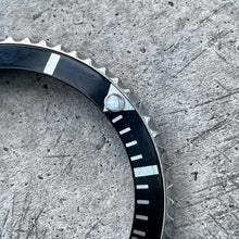 Load image into Gallery viewer, 1990s Original Rolex 16610 Submariner black complete Bezel Insert assembly

