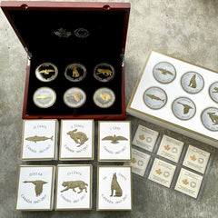 2017 Canada .9999 Silver 5oz x 6 Coin Big Coin Set - Super Complete Set!