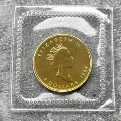 1994 Canada $2 Maple Fine 1/15 th One Year Type - 3540 Mintage