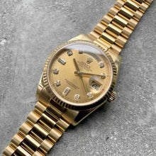 Load image into Gallery viewer, 2012 Rolex 36mm President Yellow Gold 118238 - Box and Papers - Factory Diamond
