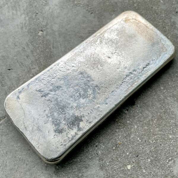 Johnson Matthey 1/2 Kilo .999 Silver Poured Bar 500 Gram with Pouch