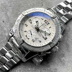 2006 Breitling Emergency 45mm Stainless Steel A73322 Box + Papers + Serviced