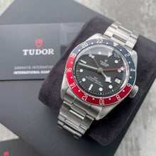 Load image into Gallery viewer, STICKERED May 2022 Unworn 41mm Tudor Pepsi Black Bay GMT 79830RB - Box + Papers
