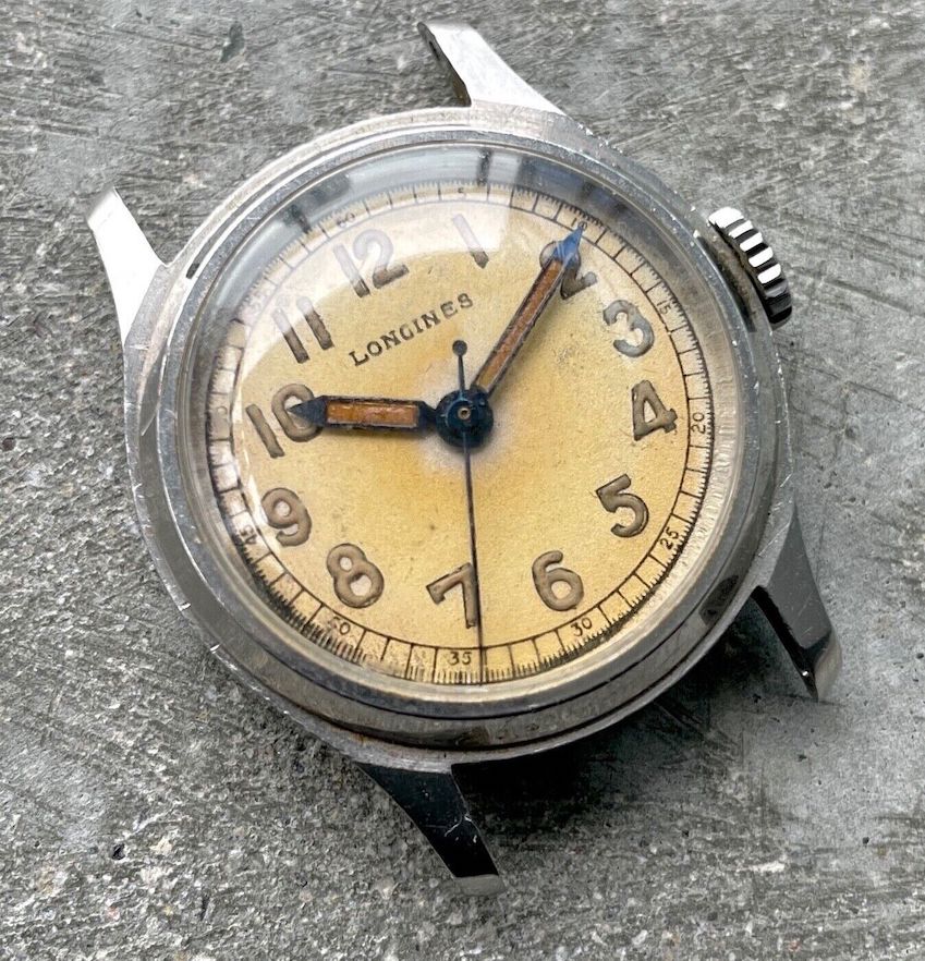 1942 Longines Stainless Steel 10L Manual winding - WW2 Military Pilots watch