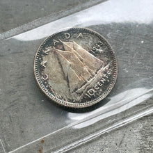 Load image into Gallery viewer, 1938 Canada 10 Cent Silver Coin Dime ICCS MS Gem 65 - Attractive Toning
