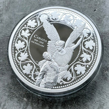 Load image into Gallery viewer, 2018 Canada 10 oz .9999 Fine Silver Coin $100 - Angel of Victory World War I WWI
