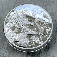 2012 Canada Kilo .9999 Fine Silver Coin $250 - Year of the Dragon