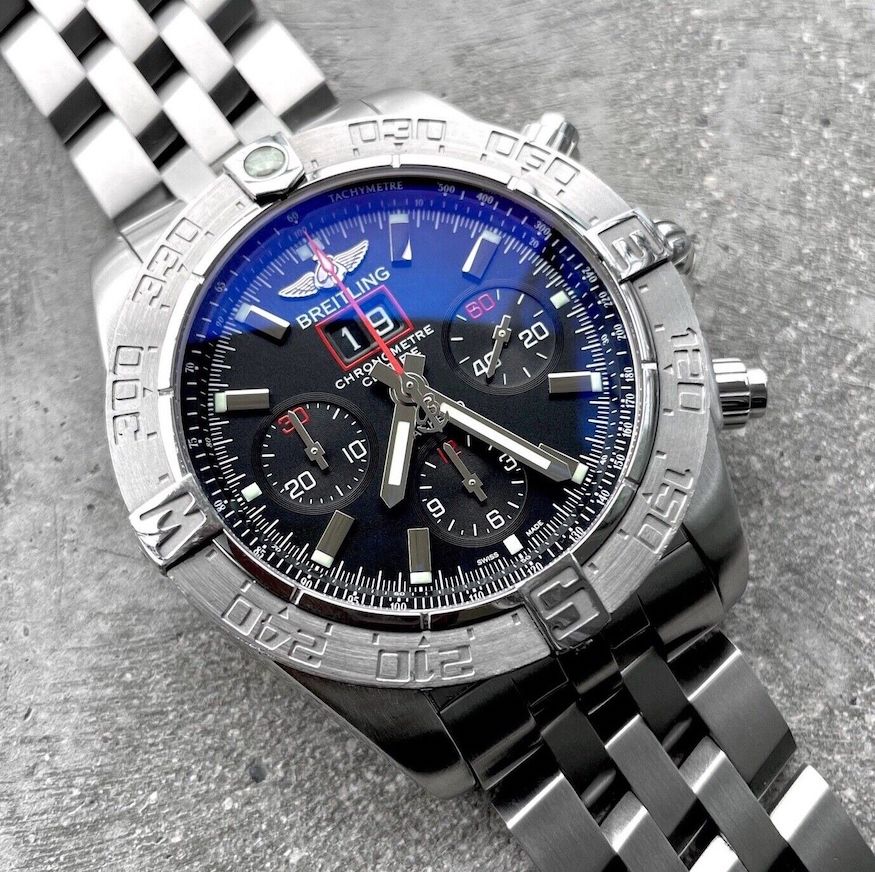 44mm Breitling A44360 Black Bird Stainless Automatic Box Papers - Only 2000 Made