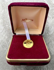 10 Gram Vintage Molson Canada Beer Gold Bar Round .999 - With Box