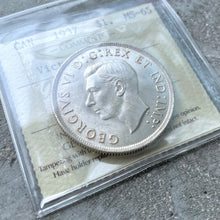 Load image into Gallery viewer, 1937 Canada 1 Dollar Silver Coin One Dollar - ICCS Gem 65 - Victoria North
