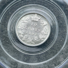 Load image into Gallery viewer, 1901 Canada 10 Cent Silver Dime Coin - PCGS Choice Unc 64
