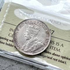 1919 Canada 25 Cent Silver Coin Quarter ICCS MS Gem 66 - Simply Stunning