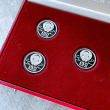 Load image into Gallery viewer, 1980 Russia Platinum Proof Set 5 piece 150 Roubles Moscow Olympic with Box
