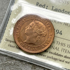 1888 Large Cent Canada 1 Cent Coin Penny - ICCS Gem 65 Red