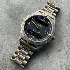 40mm Breitling Aerospace F56061 Digital + Analog - New Old Stock Titanium! NOS