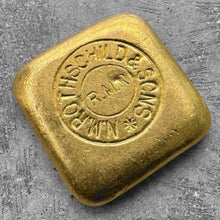 Load image into Gallery viewer, Rothschild &amp; Sons 50 gram Gold Poured Bar .9999 - Own a piece of history!
