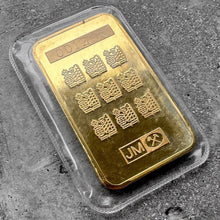 Load image into Gallery viewer, Vintage Johnson Matthey RBC 5 oz Gold stuck Bar .9999 5oz Royal Bank of Canada
