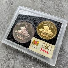 Load image into Gallery viewer, Vintage Johnson Matthey 1 oz Inter Gold / Silver Set .9999 - Beaver Castor

