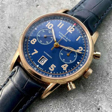 Load image into Gallery viewer, Tiffany &amp; Co CT60 Chronograph Blue Dial Reference 36342064 Rose Gold - Box Paper
