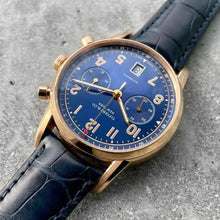 Load image into Gallery viewer, Tiffany &amp; Co CT60 Chronograph Blue Dial Reference 36342064 Rose Gold - Box Paper
